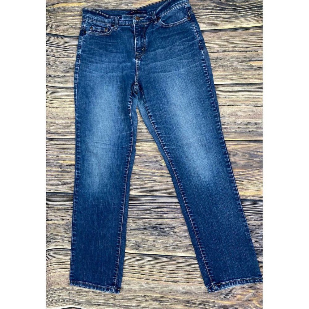 Levis 512 Skinny Jeans Size 12 Womens Perfectly Slimming Blue Stretch Denim